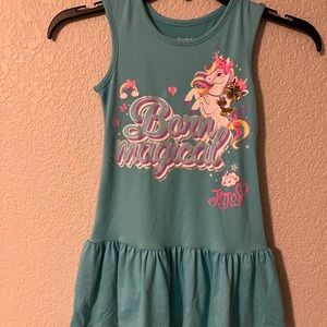 Nickelodeon Jojo Siwa Dress with hair bow M (7-8). Gently used